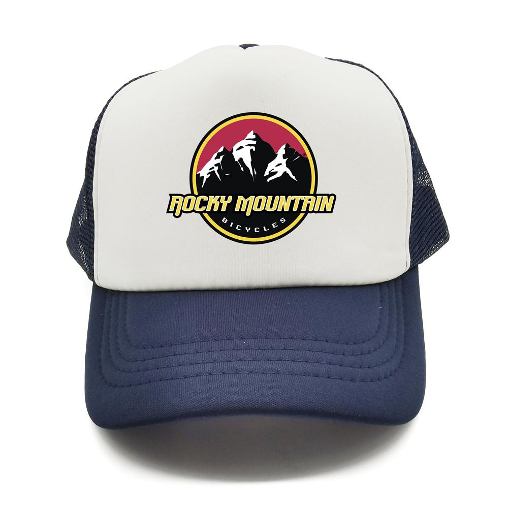 Rocky Mountain Bike Trucker Cap Unisex Funny Rocky Mountain Hat Baseball Cap Cool Summer Unisex Mesh Net Caps