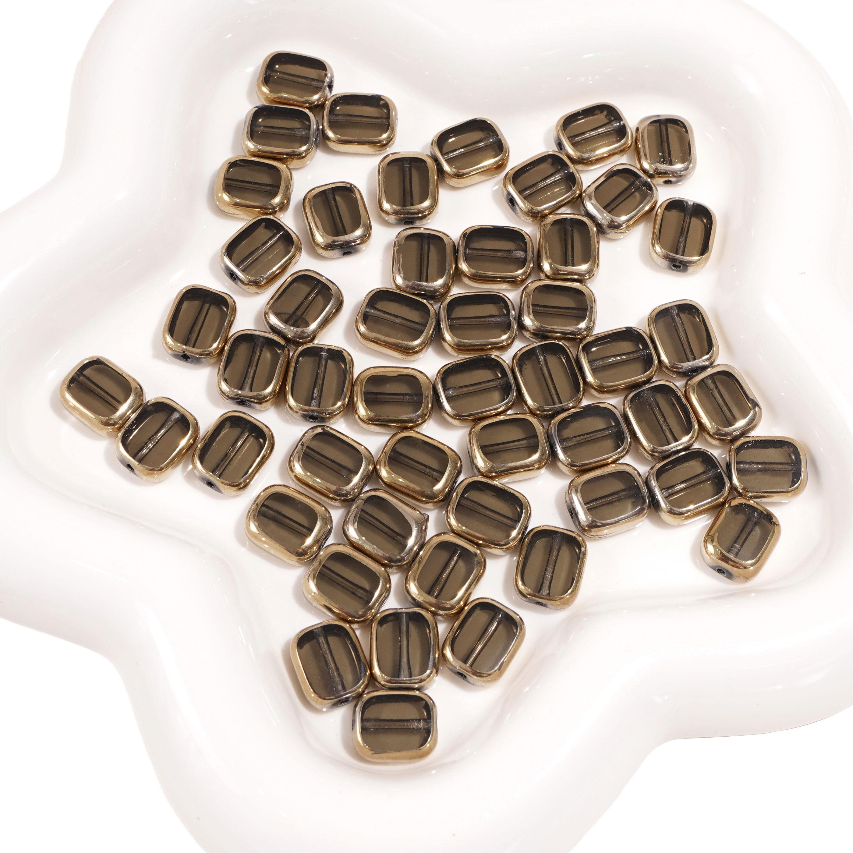 

5-10 шт. Эллипс стеклянные бусины хрустальные разбросанные бусины для самостоятельного изготовления браслетов ожерелий ювелирных изделий 10x12mm 5pcs серый