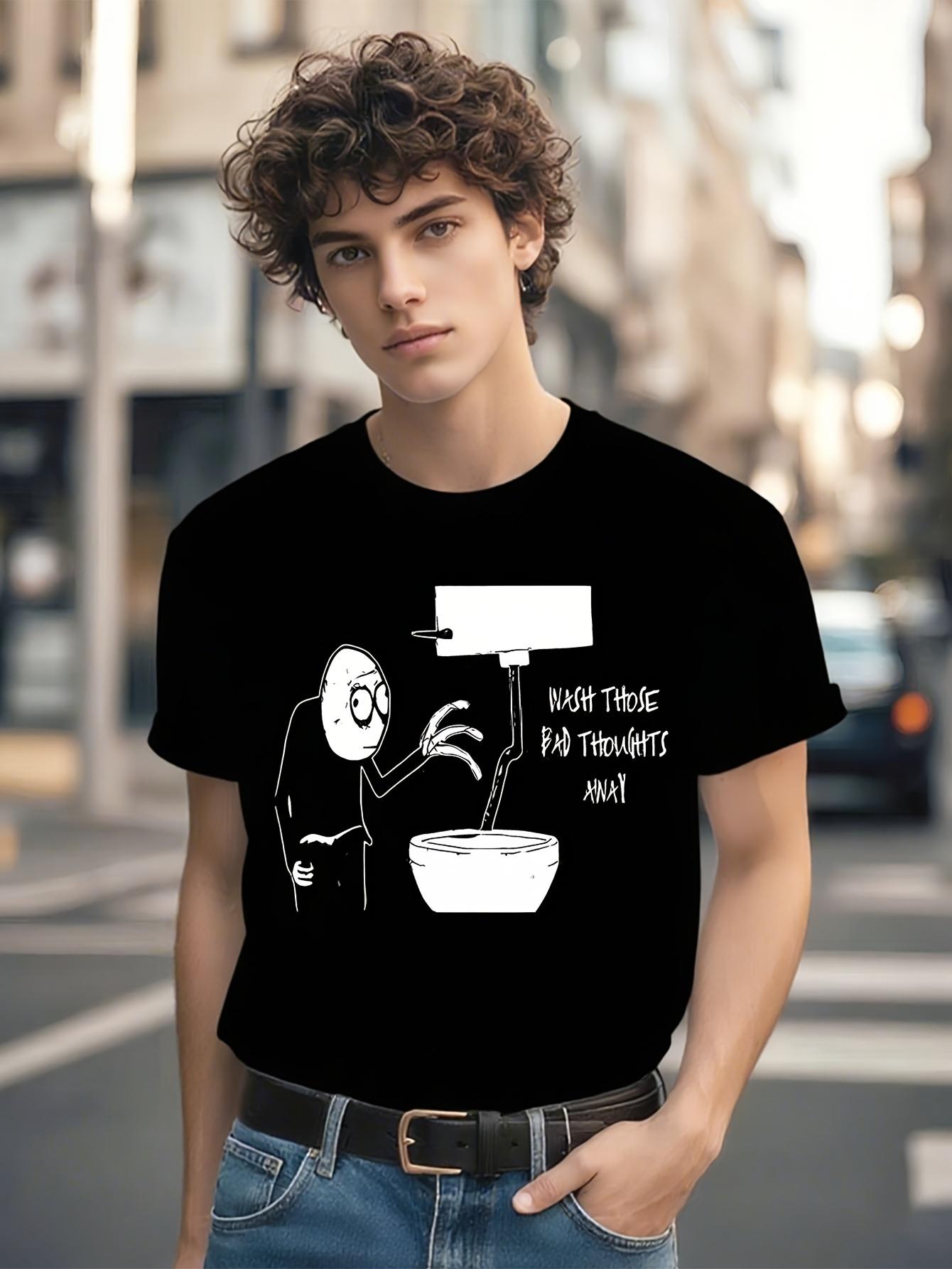 Funny Salad Fingers Graphic T-shirt - Stretch Cotton Crewneck Tee S