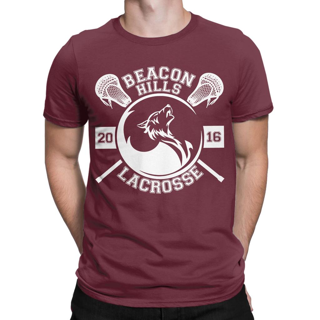 Beacon Hills lacrosse Teen Wolf  T-Shirt Men Women  Vintage Cotton Tees Crewneck Short Sleeve T Shirt Plus Size Clothes