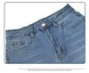 Frühling und Sommer Neuer Stil Vintage gewaschen Weitbein Locker Skinny und Hochsitzende Denim-Hose für Damen
