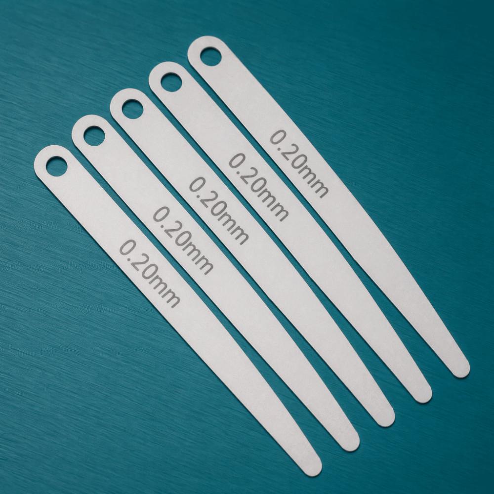 5pcs Metric Filler Thickness Gauge Stainless Steel Gap Measuring Tool Measuring Space