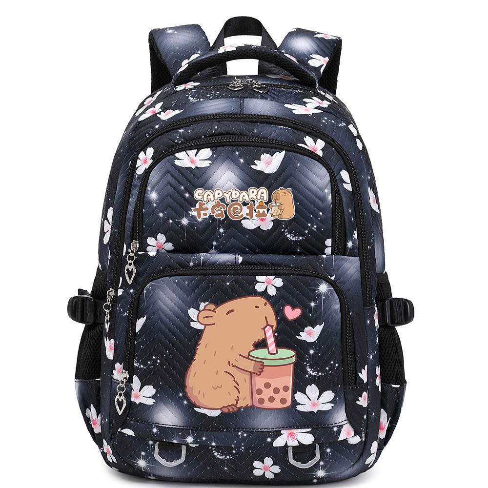 Cute Capybara Student Waterproof Backpack Girls Kids Back To School Book Bags Teenagers Schoolbags Women Travel Bagpack Mochila