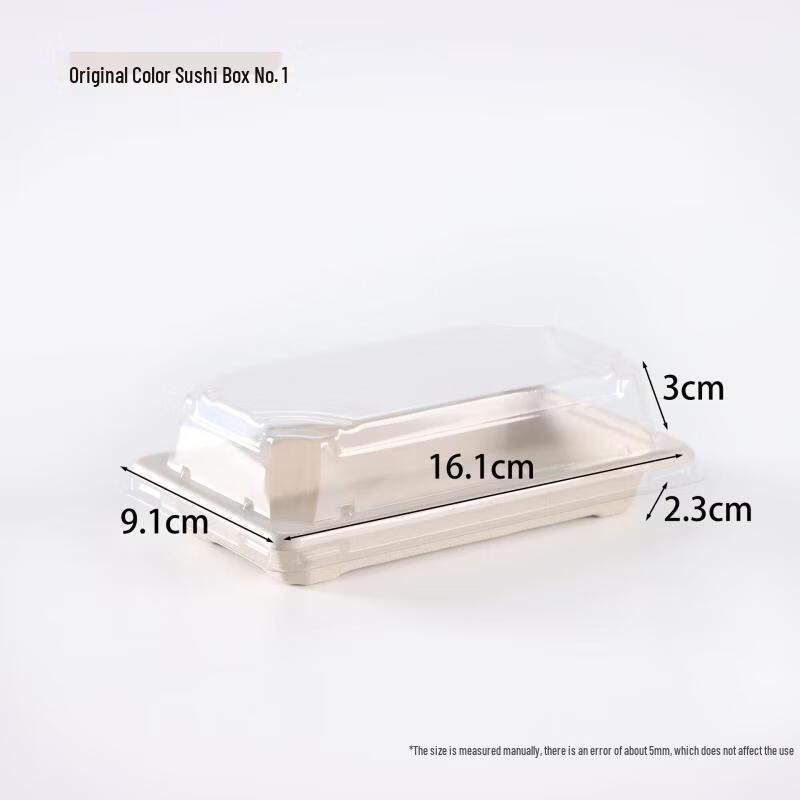 Disposable Sugarcane Sushi Takeout Box