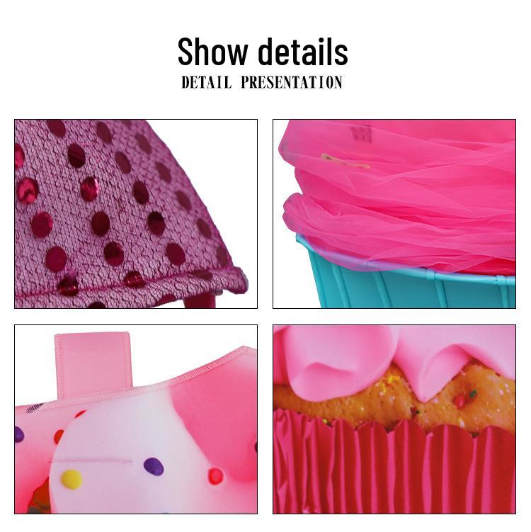 Kids' Halloween Cosplay Ice Cream Cupcake Costume