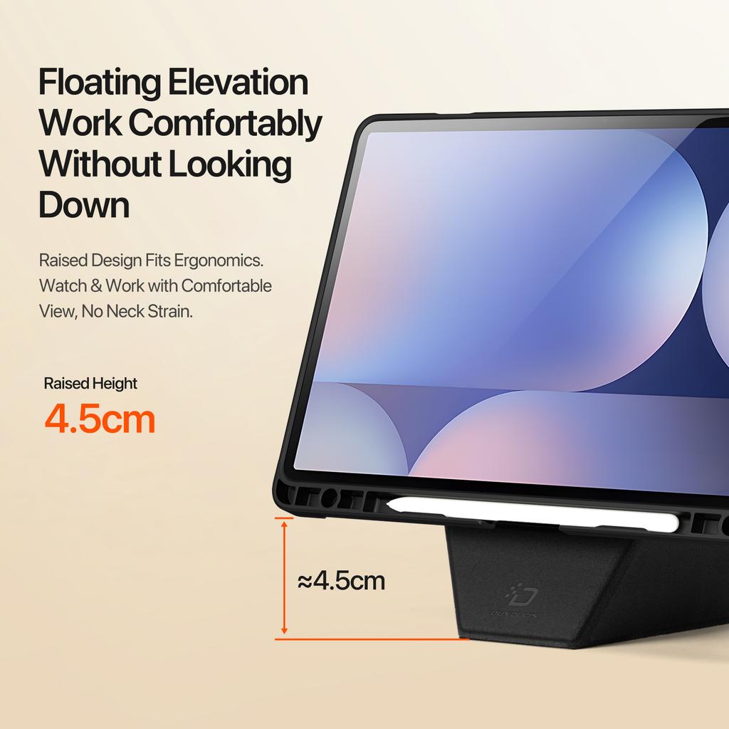 For Samsung Galaxy Tab S9+/Galaxy Tab S9 FE+/Galaxy Tab S10+ Tablet Case DUX DUCIS Vers Series Multi-function Folding Stand Leather Cover