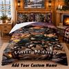 Attack On Titan Custom Name 3Pcs Bedding Set 1 Bed Sheet 2 Pillowcases Bedroom Home Decor