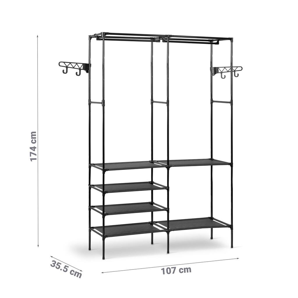 Massido 686600 Standing Coat Rack Black