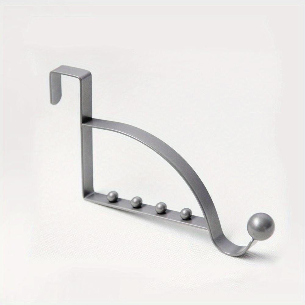 1PC Door Rear Hook Clothes Coat Hat Towel Hanger Door Back Wall Mounted Hooks Cabinet Wardrobe Metal Clothes Hat Home Storage