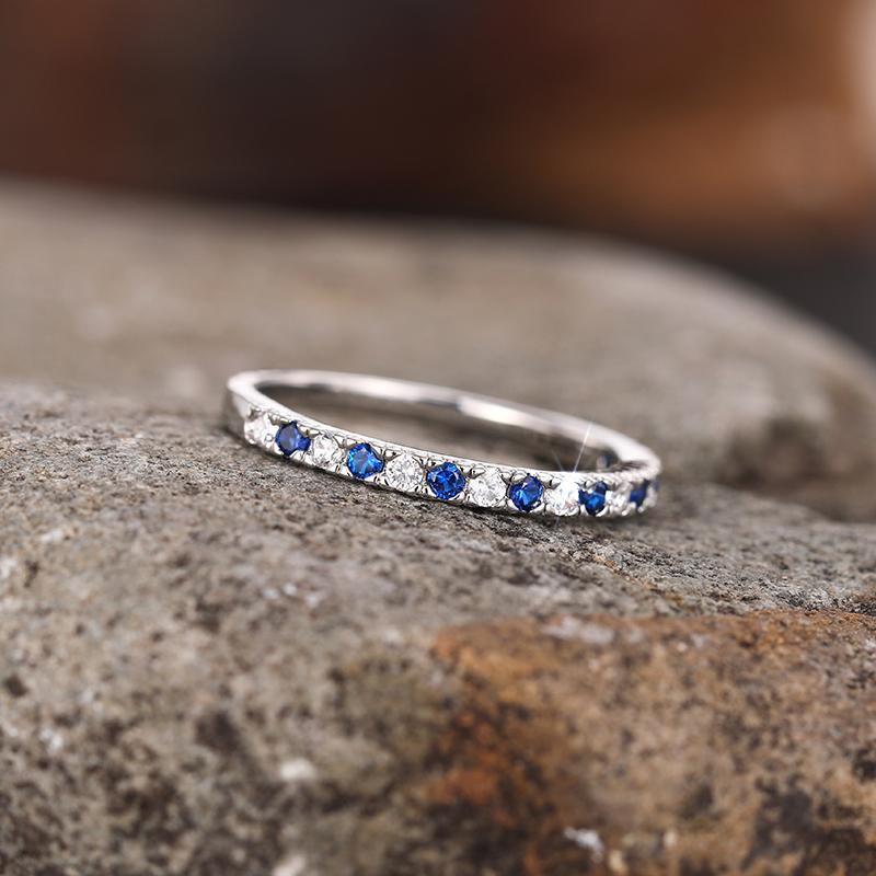 Huitan Trendy Versatile Thin Finger Ring Female Daily Wearable Jewelry with Shiny Small Zirconia Delicate Dainty Accessories