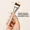 Foundation Brush Ultra-Thin Non-Absorbing Flat Head Angled Crescent Newbie Seamless Fishtail Concealer Flat Head Foundation Liquid Makeup Brush