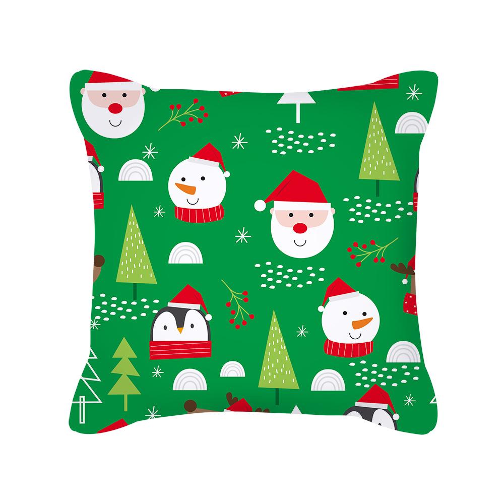 New Nordic Ins Cartoon Christmas Pillow Cover Holiday Gift Square Cushion Cover