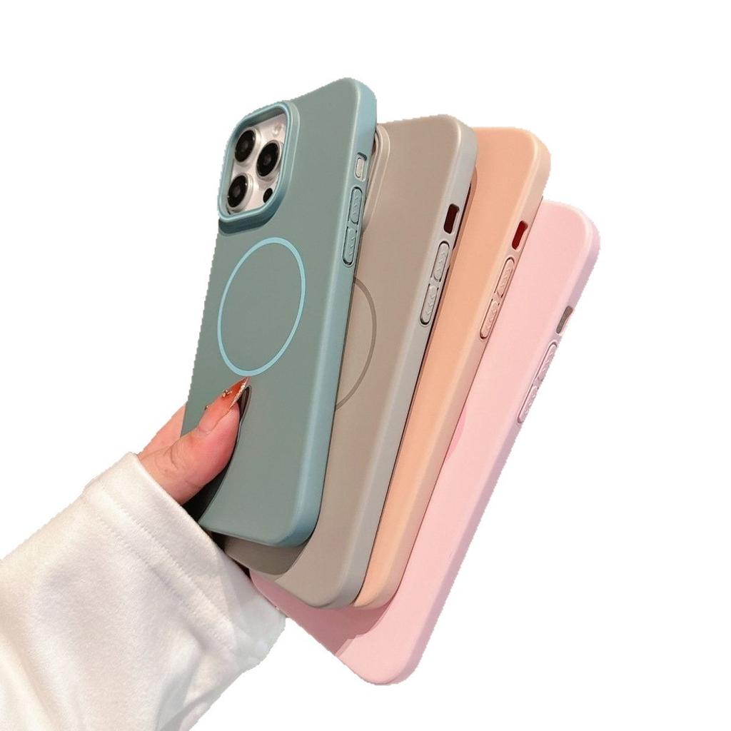 For Apple 17promax New Magnetic Suction Soft PC Case Fashion Trend Personalized Creative 17 Magnetic Suction Mobile Phone Case