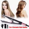 In 2 1 Electric Professional Heat Hair Straightener Curler Curl Tool Styling