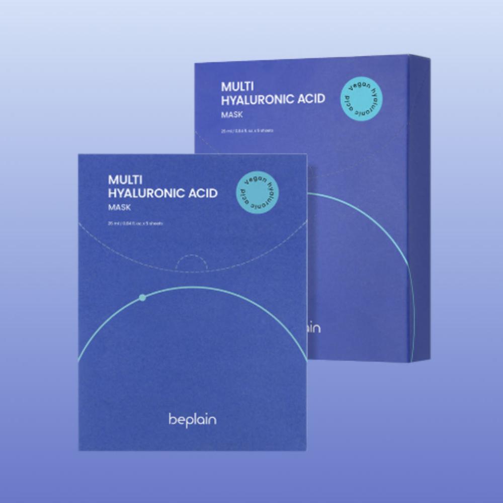 

BEPLAIN Multi Hyaluronic Acid Mask – Deep Hydration Sheet Mask Set (10 Sheets)