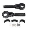 Universal Front Footrests Foot Pegs Fit for Motorcycle with 1.25" Bars