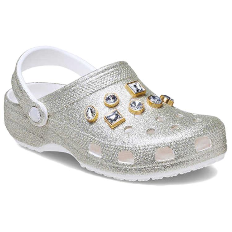 Crocs Eva Trendy Comfortable Fashion Clogs Women Footwear Silver 211392-040