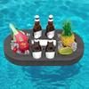 Multi-Hole Swimming Pool Floating Tray Waterproof Pool Drink Float Drink Floating Tray  Resort
