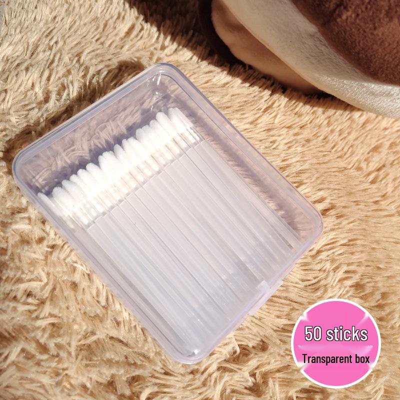 50/100-Pack Boxed Disposable Flocked Lip Brush Wands - Portable Lip Gloss, Lipstick, Lip Liner, & Lip Mask Brushes
