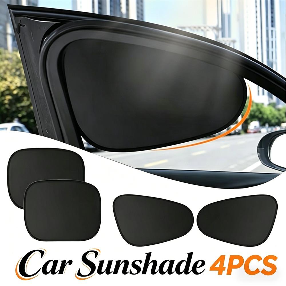 1Set Copertină Auto Autocolantă pentru Geam Lateral, Copertină de Soare pentru Mașină la Interior, Adsorbție Electrostatică, Perdea Laterală, Ecran Protector Termic pentru Mașină, Protecție Anti-Reflexie