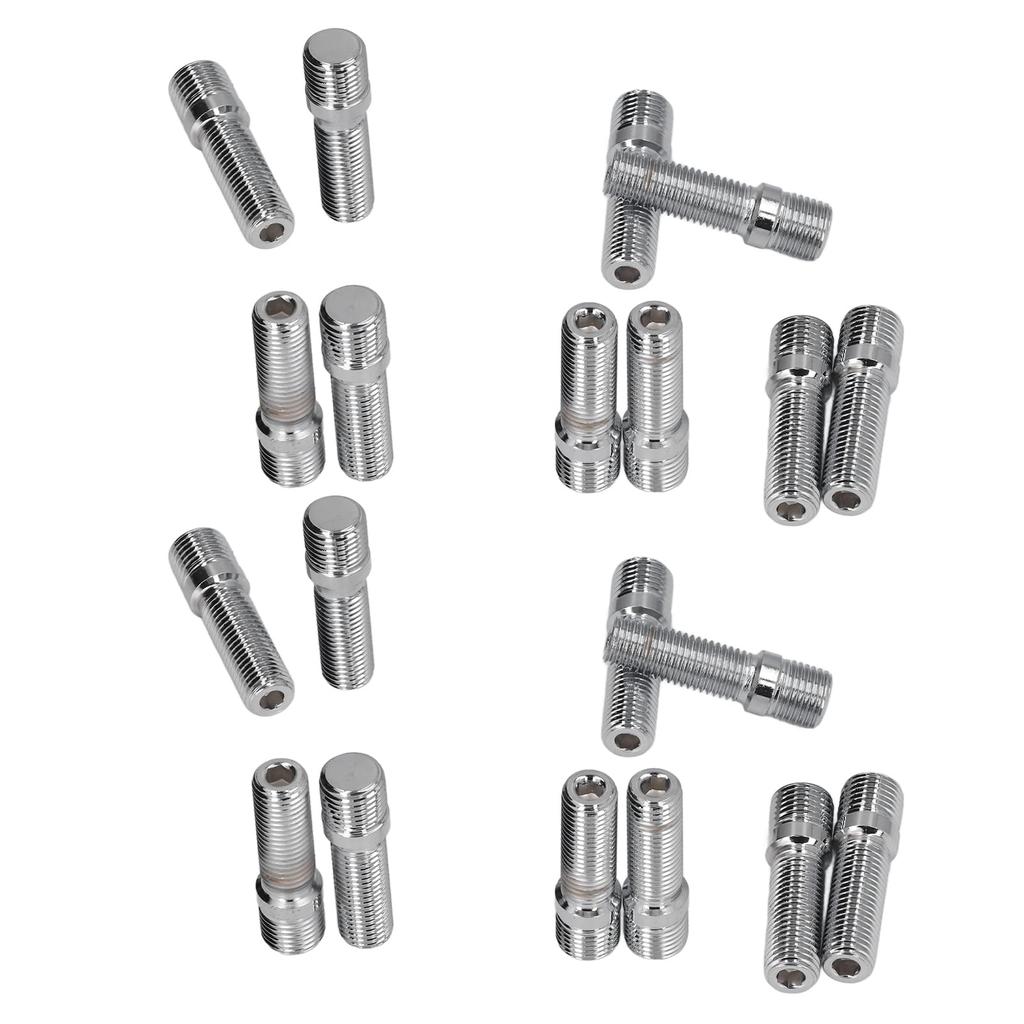 Wheel Bolt Conversion Kit, High Hardness Stainless Steel Precision Screw 50mm Full Length Wheel