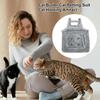 Tablier Porte-Chat avec Trous Voyage Extérieur Petit Chat Chiens Sac Suspendu sur la Poitrine Poche de Sommeil Hiver Peluche Sac de Transport pour Animaux