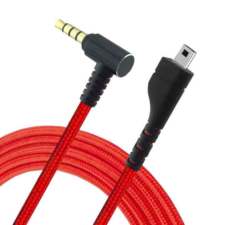 

Coyktonty SteelSeries Arctis 3/5/7/Pro Replacement Headphone Cable (Red) 2m AUX Cable