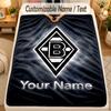 FlaneldeckeBorussia Mönchengladbach Benutzerdefinierter Name Text Personalisierte Weiche Warme Überwurfdecke Heimdekoration Geschenk