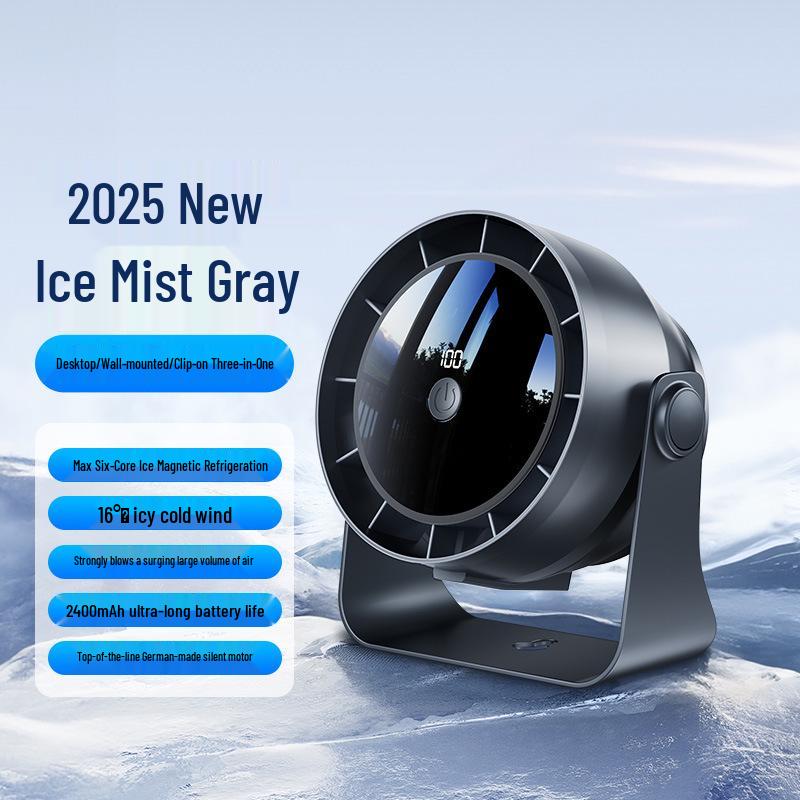 

AI Smart Desktop Fan: Multi-Speed, USB-Powered, Wall-Mount Option, Digital Display, Strong Wind for Home or Office 162*98.5*185.5mm