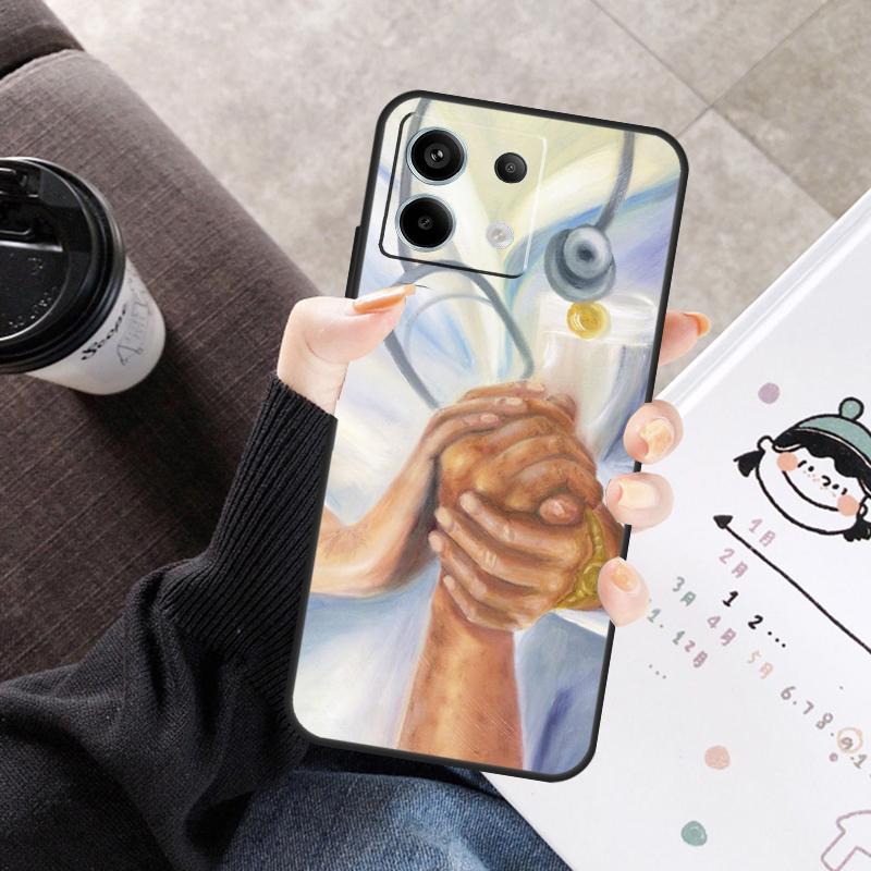 Medicine Doctor Nurse Cover For Xiaomi Redmi Note 14 10 11 12 13 15 Pro Plus Case For Redmi 15 15C 14C 12C 10C 13C