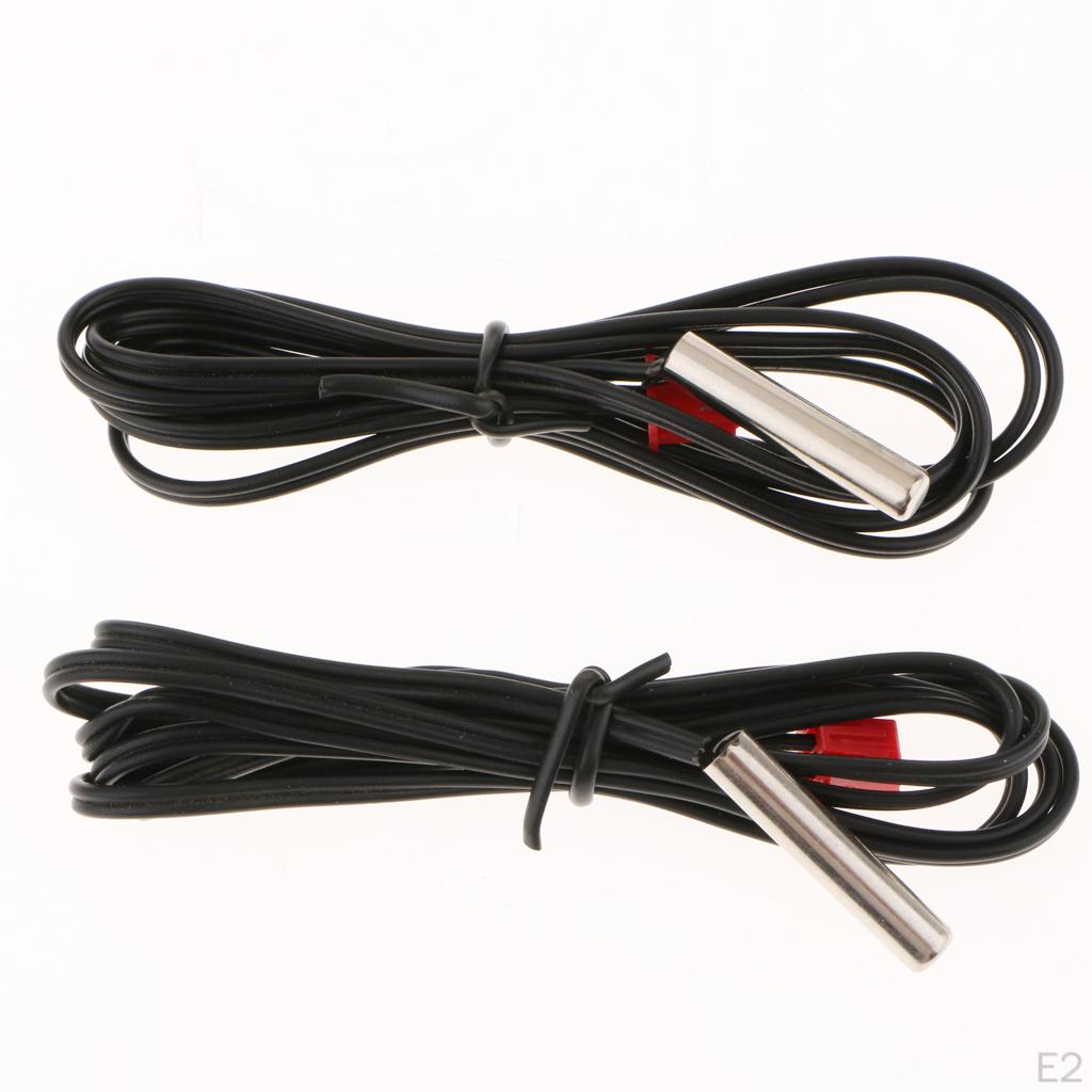 8V -55~120 ℃ Digitalt Temperaturmåler NTC Metallprobe