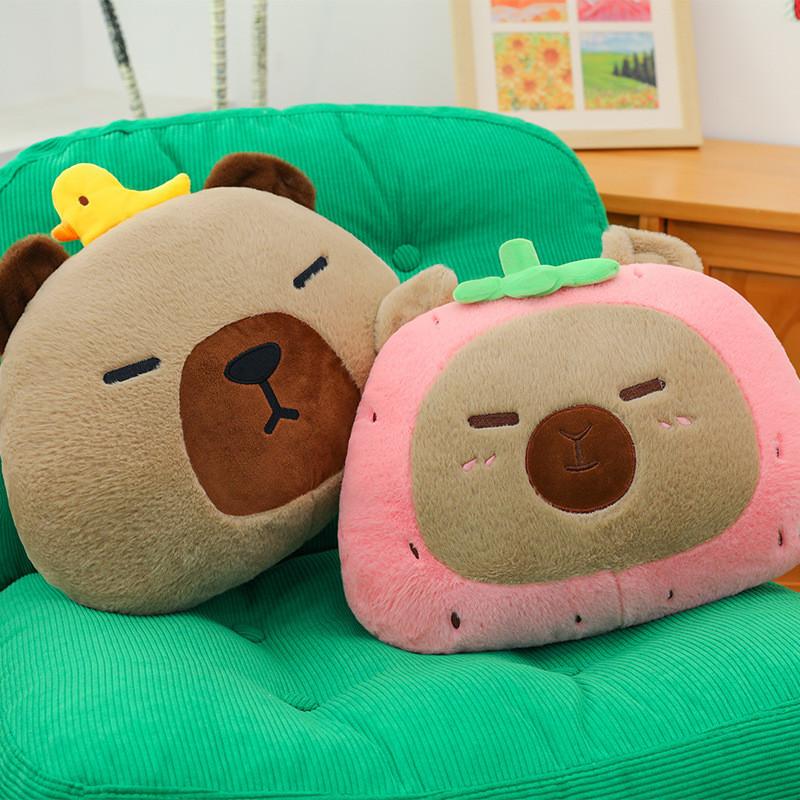 Cartoon Fruit Capybara Plush Toy Dolls Room Decoration Children Gifts Christmas