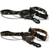 Waterproof PVC Dog Collar and Leash Set Adjustable Printed Pet Collar with Quick Release Buckle for Small Medium Large Dogs