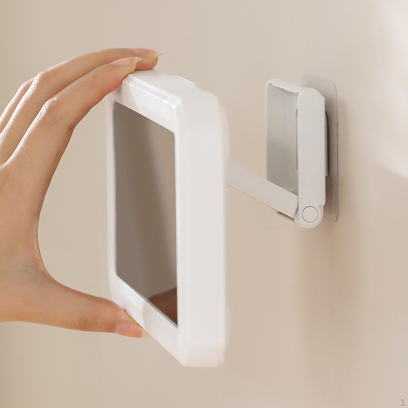 

Shower Phone Holder Waterproof Touchscreen Wall Mounted Practical Elegant Anti Fog Case