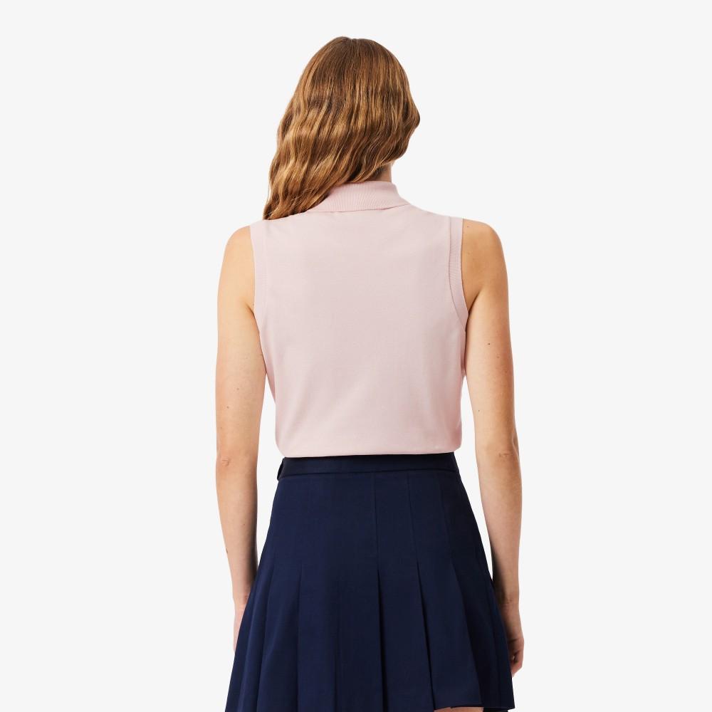 [lacoste] Women's Slim Fit Sleeveless Polo Shirt PF5445-56GADY