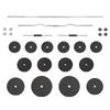 vidaXL Dumbbell and Bar Set with Plates 60 Kg