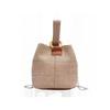 1 Stück Neue Vielseitige Umhänge-Bucket-Bag Klein Frisch Handtasche Student Geflochtene Tasche Waldstil Strand Damen Strohtasche Damen
