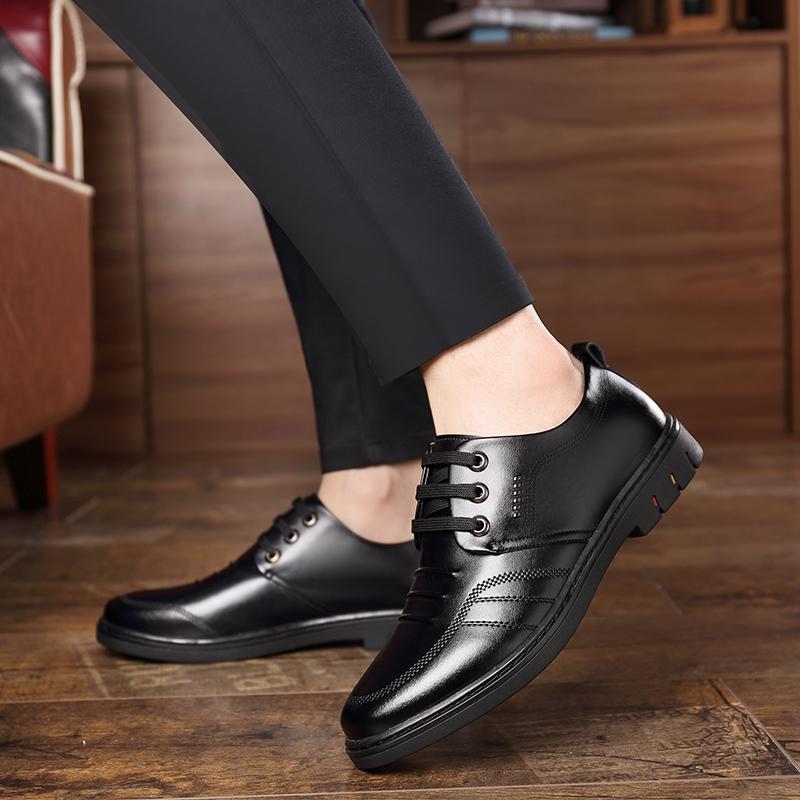 Italian Mens Shoes Casual Lightweight Luxury   Men Leather Moccasins Comfy Bsiness Dress Oxfords Shoes Man Flats