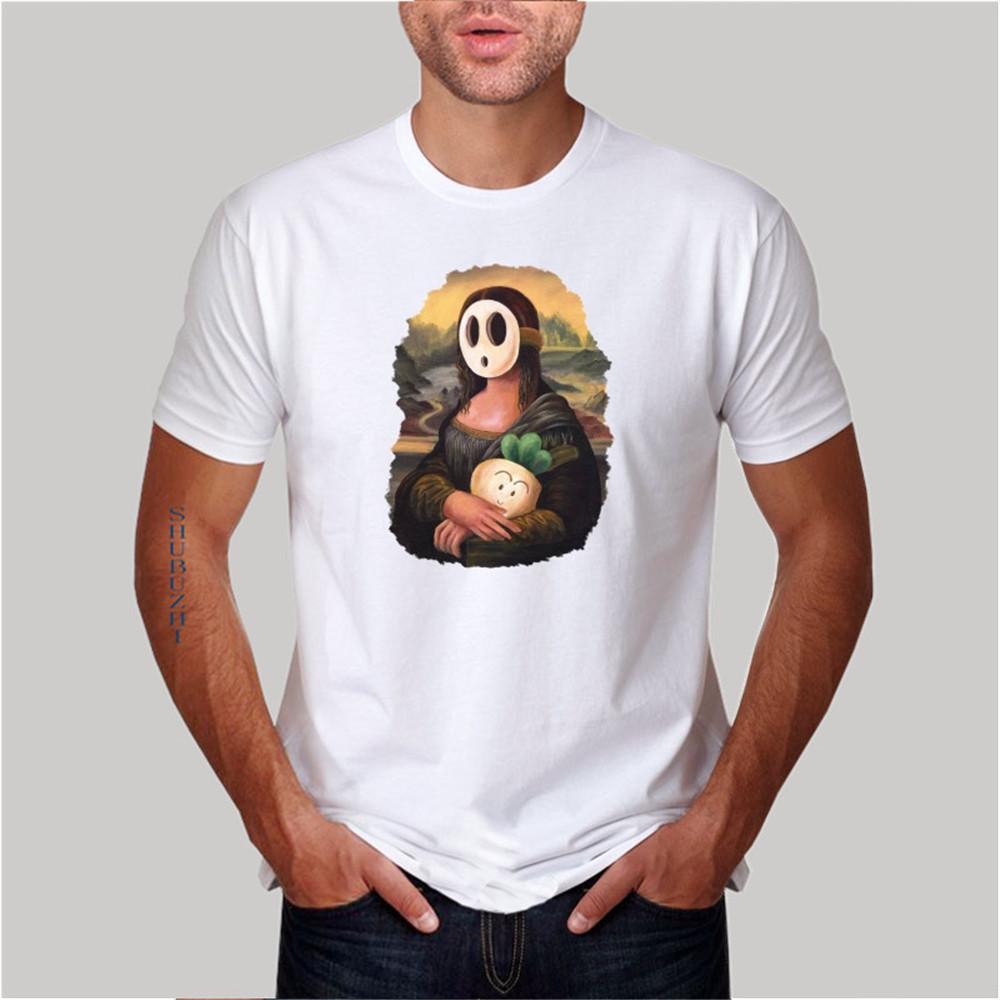 

hot sale oneck fashion brand t shirt Mona Shyguy Design men tshirt cotton pattern print tee shirt casual tees and tops sbz4057 S