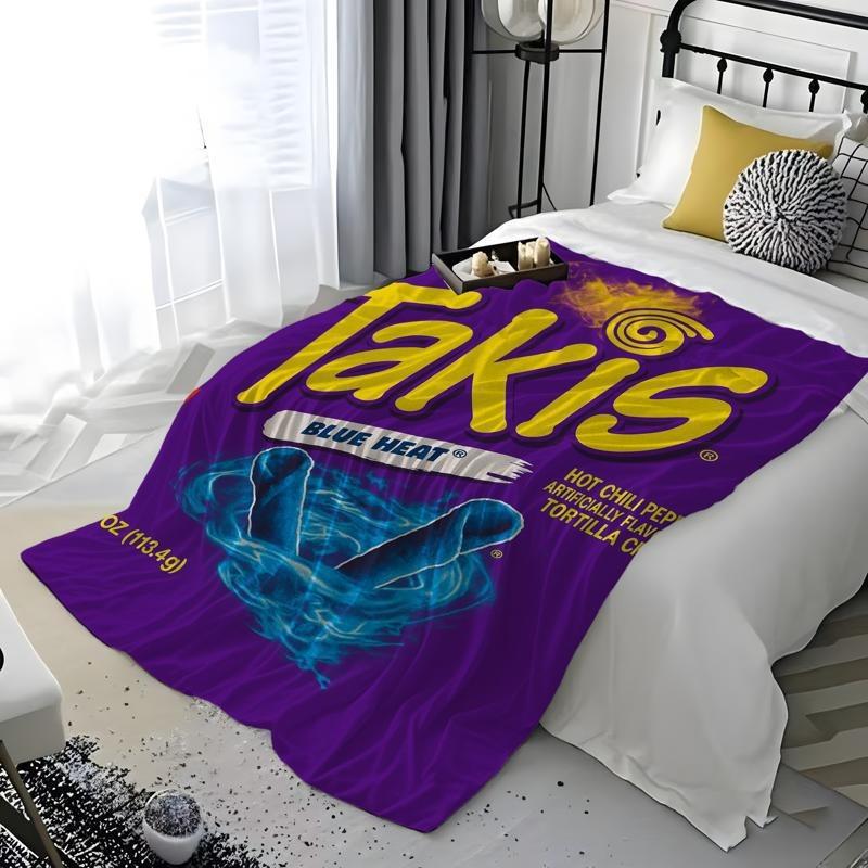 Takis Blue Heat Tortilla Chips Coperta Tematica Morbida e Accogliente Coperta in Pile per Soggiorno Divano Letto Casa e Tempo Libero Quotidiano