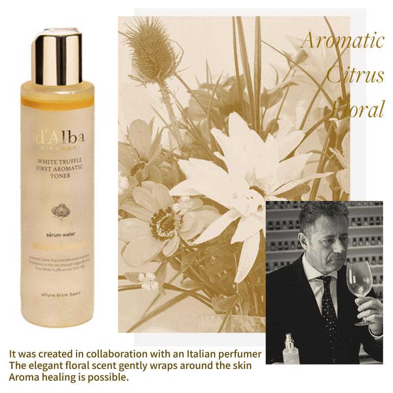d'Alba White Truffle First Aromatic Toner 155ml Skin Essence Whitening Wrinkle Improvement Glossy Moisture Nutrition Soothing