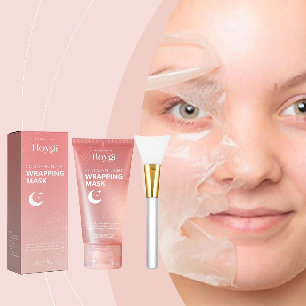 Hoygi Collagen Peel-Off Mask, moisturizes and hydrates, nourishes and firms the skin, cleanses and cares for the skin, suitable for the face, 1 set