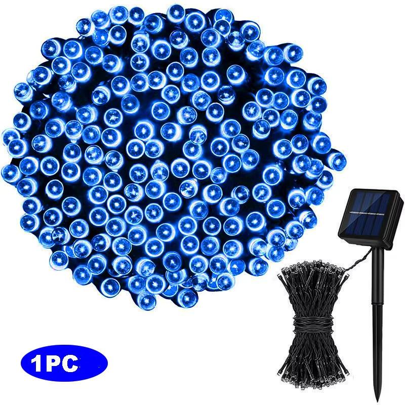 12M Led Solar 100 Led Christmas Lights Outdoor Waterproof For Party Fairy Garden Xmas Tree Decoration Solar Lights