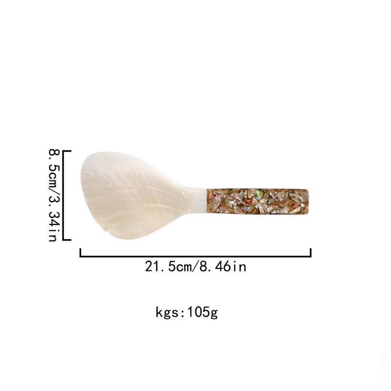 Handcrafted Mother-of-Pearl Rice Spoon
