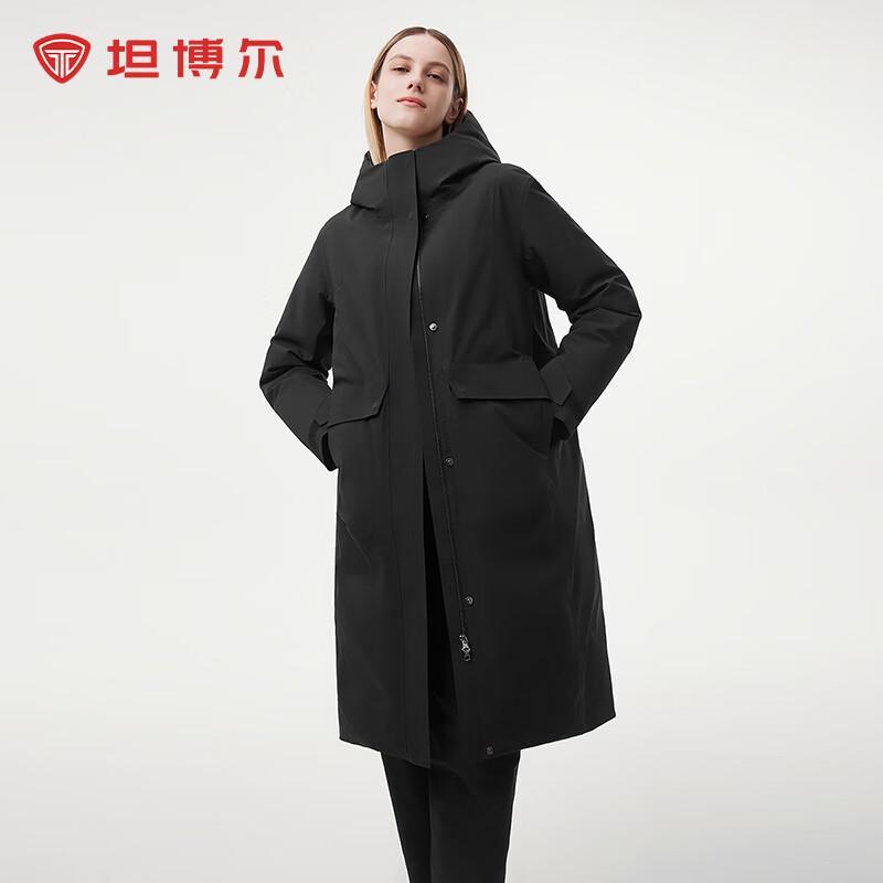 Tanboer Women's Long Hooded Goose Down Winter Coat