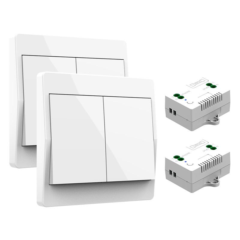Bezdrátový vodotěsný nástěnný vypínač bez baterií se samogenerovanou energií a velkým dosahem