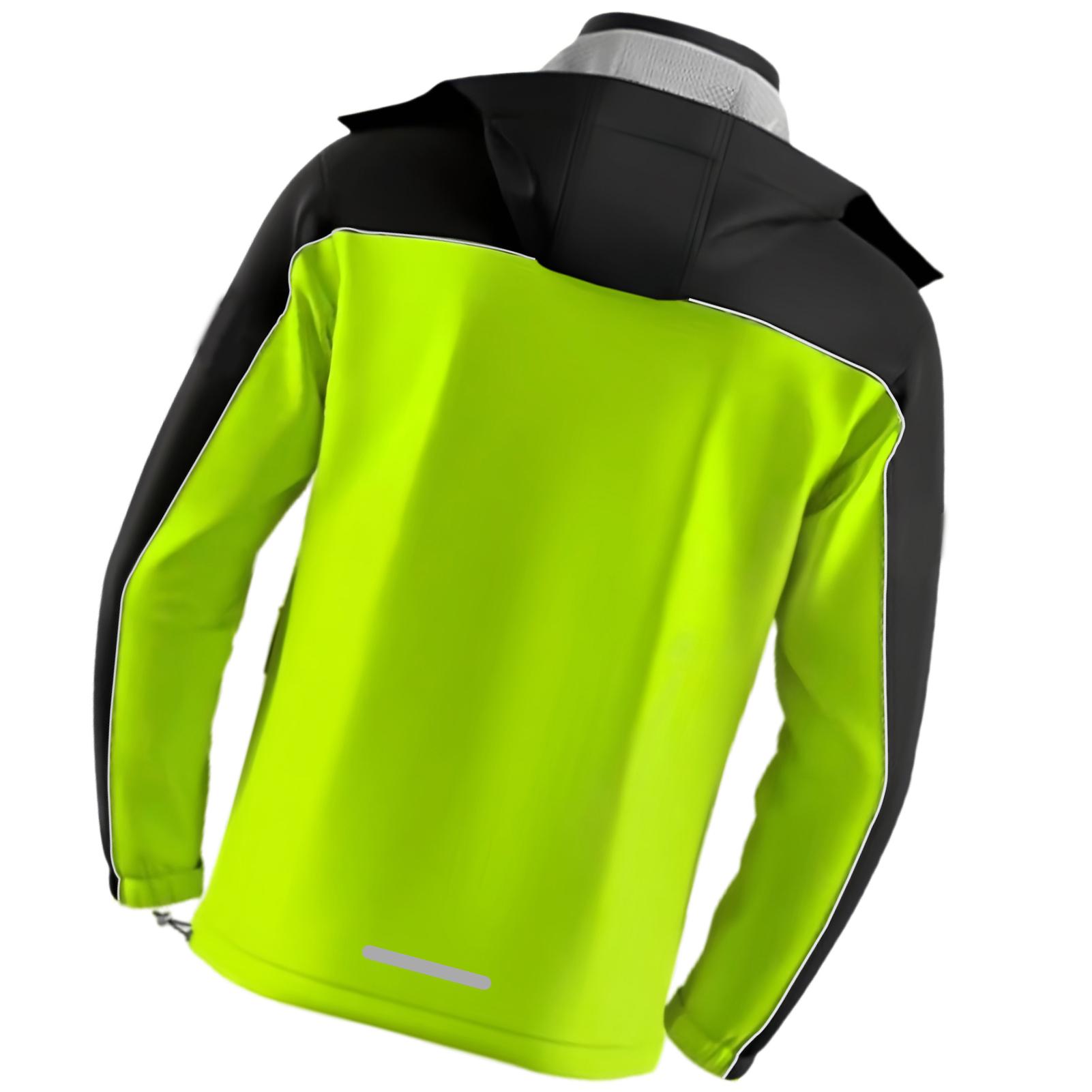 

Outdoor Windproof Jacket Water proof Mountaineering Suit Windbreaker Jacket Hooded Rain Gear Green EU Size L EU Size 2XL зелёный