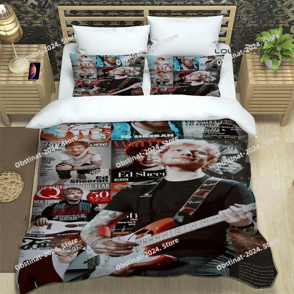 Top Singer Ed Sheeran Bedding Set Duvet Cover Full Queen King Size Pillowcase Bed Printed Bed Set Aldult Kid Bedroom Single Twin