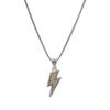 Titanium Steel Luxury Diamond Lightning Necklace - Unisex Hip Hop Style Non-Fading Disco Pendant, Summer Trend.
