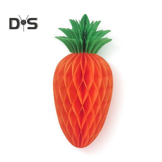 

1/10 шт. пасхальное украшение в виде моркови, мини-искусственная бумага, соты, морковка, подвесное украшение, сделай сам, поделки для домашнего декора для вечеринки 20cm 1pc